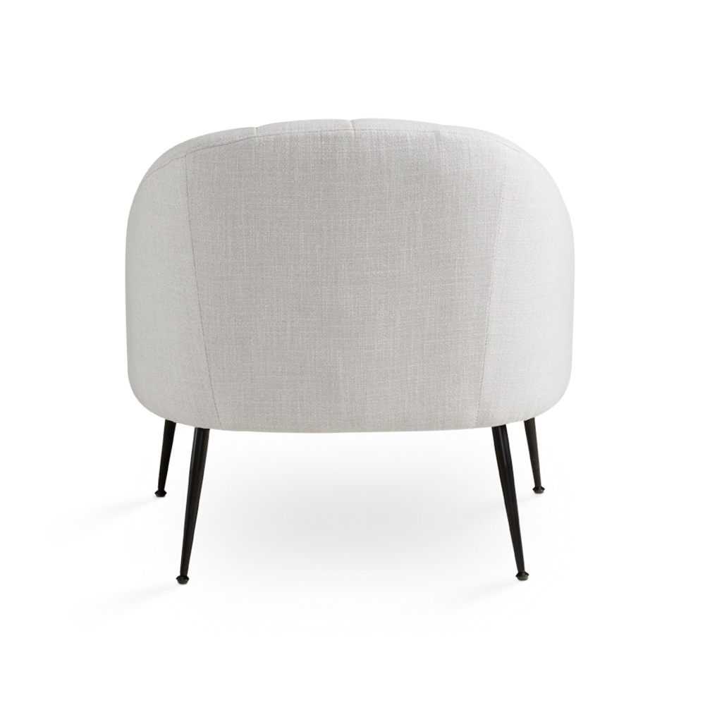 Cora Accent Chair: Grey Linen